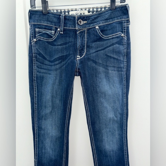 Ariat Real Denim Ella mid rise skinny jeans sz 28R EUC LN - Picture 2 of 9